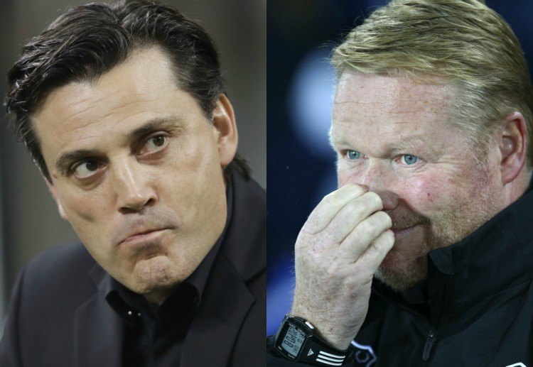 Situs taruhan menambahkan nama Montella dan Koeman dalam daftar ‘pelatih selanjutnya yang akan dipecat’