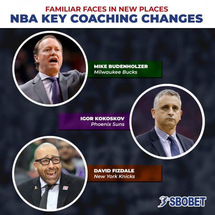 Budenholzer, Fizdale and Kokoskov are set to play the vital role in the new teams that they are going to manage