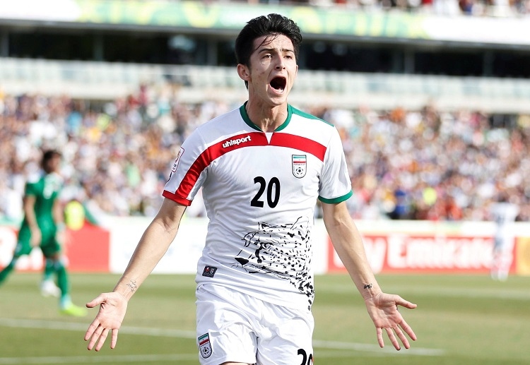 Sportsbooks believe that Sardar Azmoun will be Iran's striker for a long time