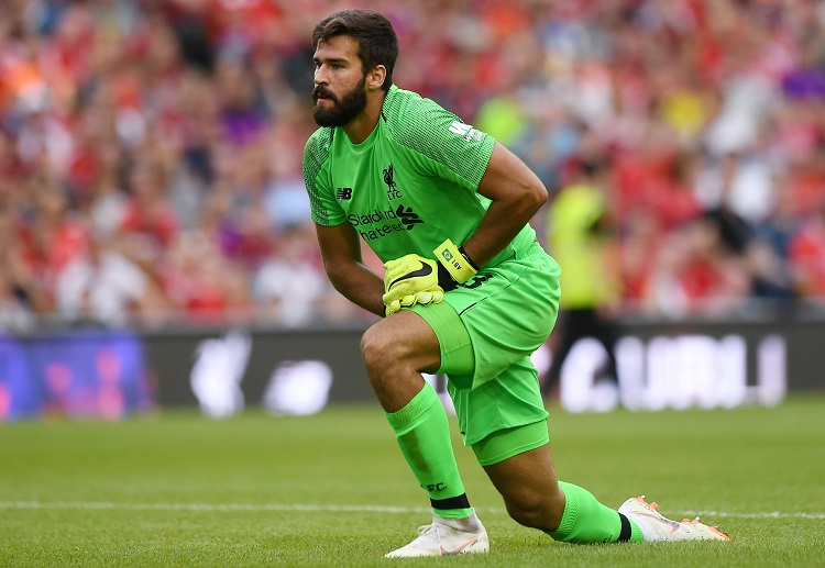 Alisson siap mengawal gawang Liverpool di Liga Inggris musim 2018/19.