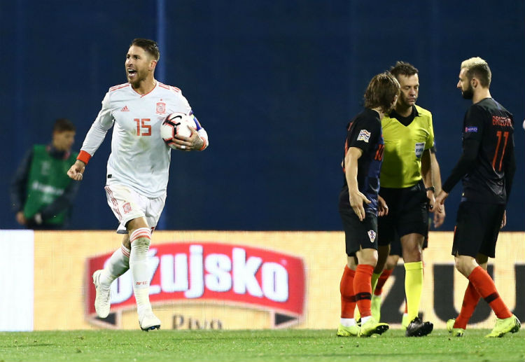 UEFA Nations League : Sergio Ramos scored an equaliser for Spain with an unstoppable penalty kick