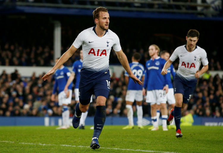 Four successive braces against Everton for Tottenham Hotspur striker Harry Kane