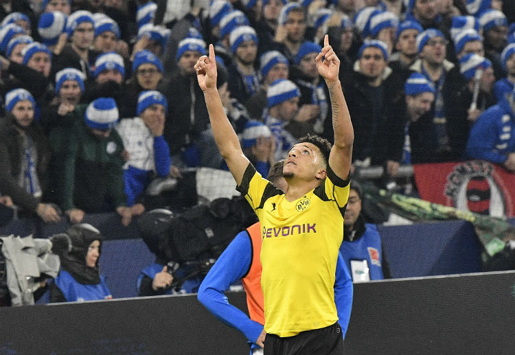 Borussia Dortmund's Jadon Sancho ready to play against AS Monaco in the Champions League