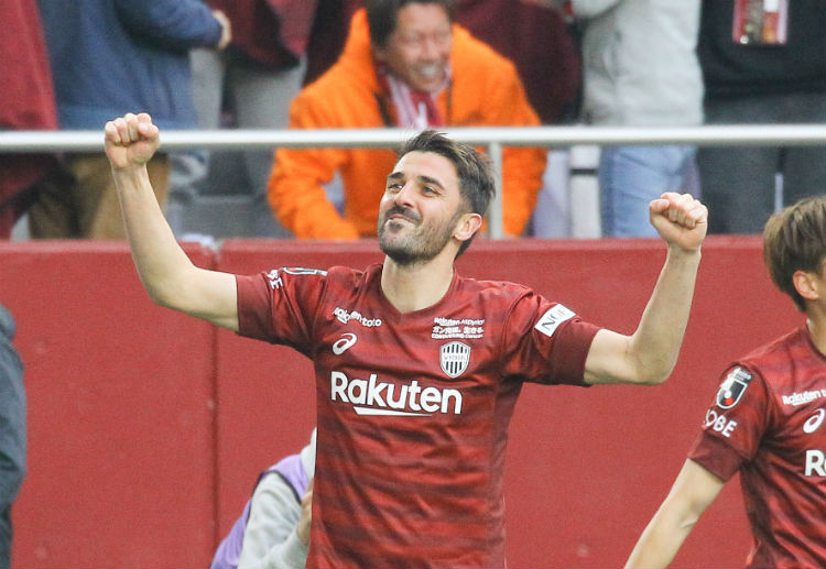 David Villa already has two goals in three matches for Visel Kobe in J-league 2019