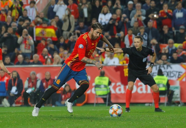 Spain captain Sergio Ramos has hit the winning goal during their Euro 2020 qualifying game against Norway