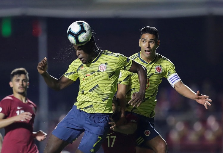 Duvan Zapata scored with an 86th-minute header to give Colombia a 1-0 win over Qatar in Copa America