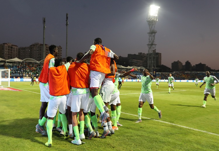 Alex Iwobi scores the winning goal in Nigeria's recent clash versus Cameroon in the Africa Cup of Nations