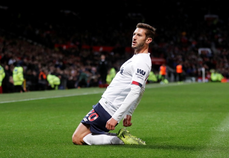 Premier League: Adam Lallana's goal ended Liverpool's match against Manchester United in a draw