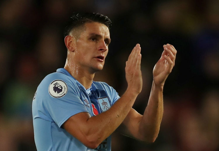 Ashley Westwood will return from suspension in Burnley's Premier League clash against Manchester City