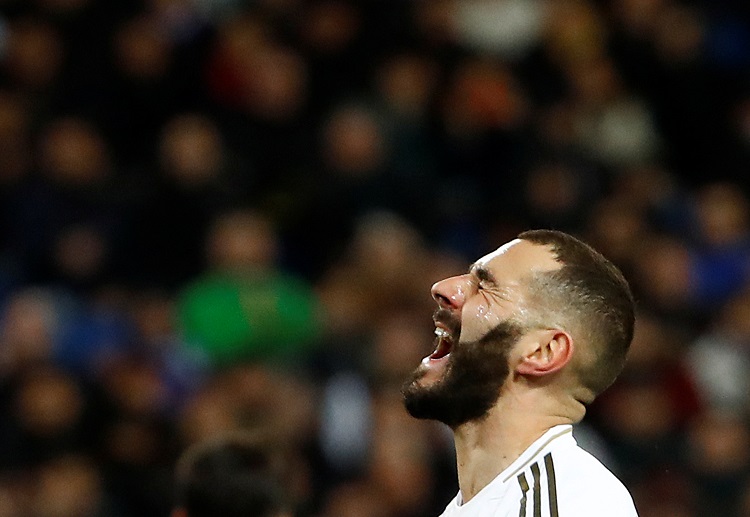 Real Madrid forward Karim Benzema was frustrated after missing a chance to score in their recent La Liga match