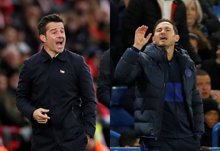 Marco Silva and Frank Lampard are set to meet at Goodison Park for their Premier League match