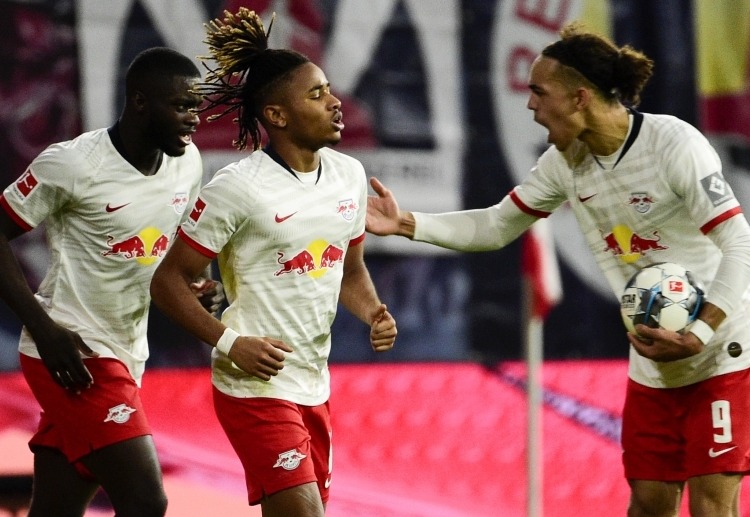 RB Leipzig's Christopher Nkunku scores a late equaliser to hinder Gladbach from winning in recent Bundesliga match