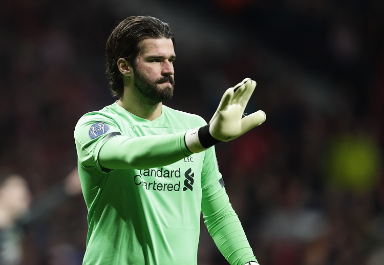 Alisson Becker is set to return to his spot between the sticks for Liverpool's Merseyside derby at Goodison Park