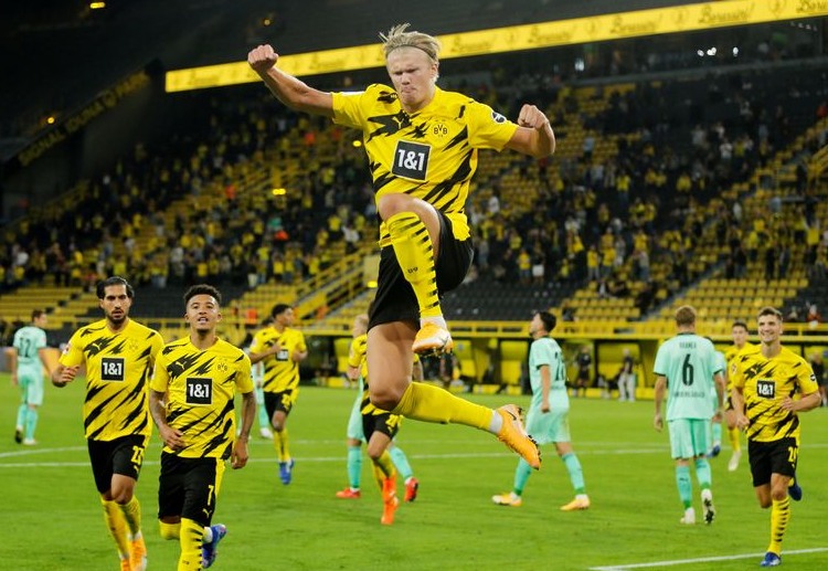 Erling Haaland hits two goals to lead BVB in thrashing rivals Monchengladbach in their Bundesliga season opener