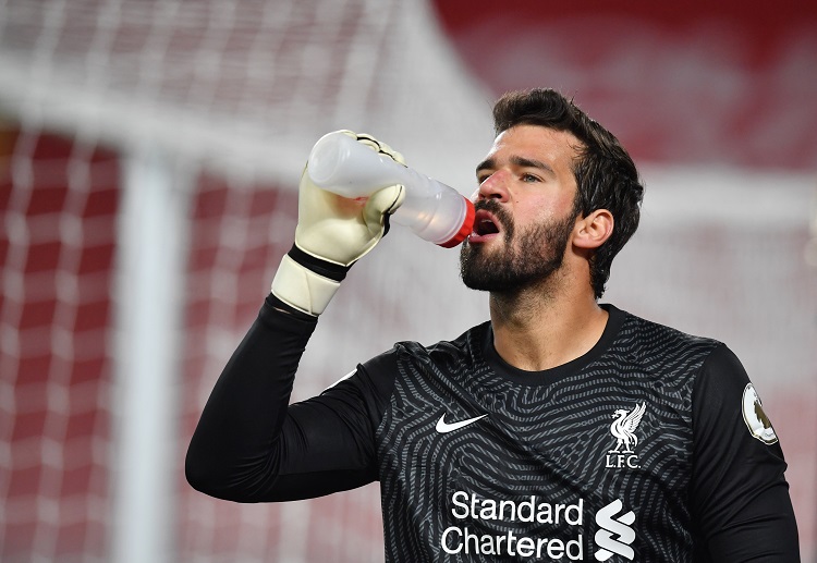 Alisson Becker is out with a shoulder injury and will miss Liverpool's Premier League game against Everton