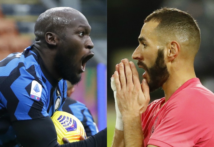 Romelu Lukaku faces off with Karim Benzema in their upcoming Champions League battle