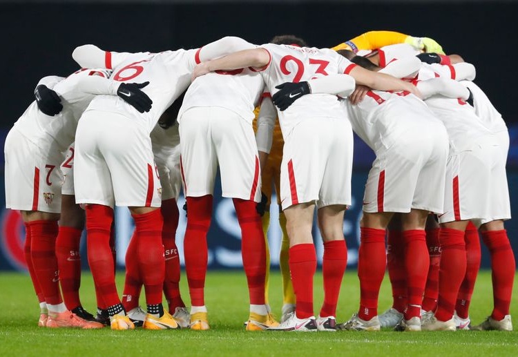 西甲 塞维利亚 的奥坎波斯遇到破门良机