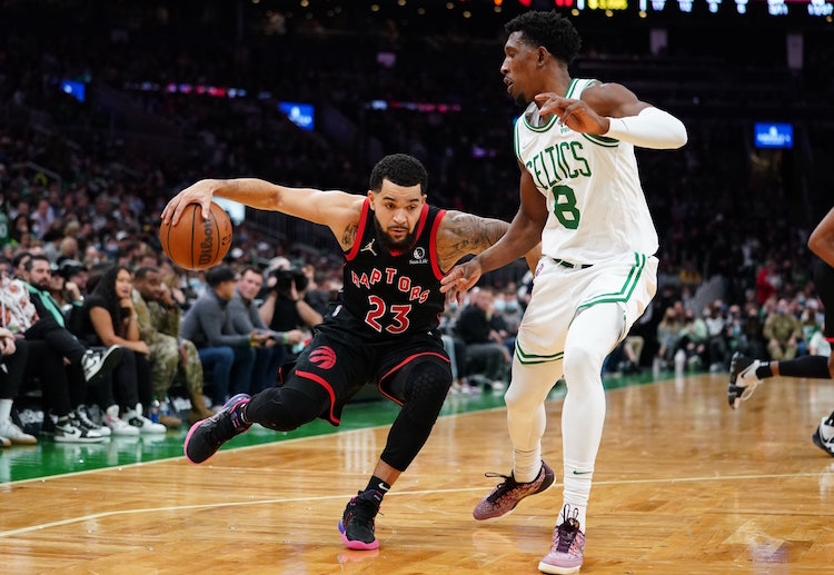 Fred VanVleet pimpin Toronto Raptors di NBA.