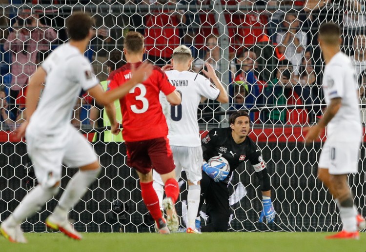 Swiss punya poin yang sama dengan Italia di kualifikasi Piala Dunia.