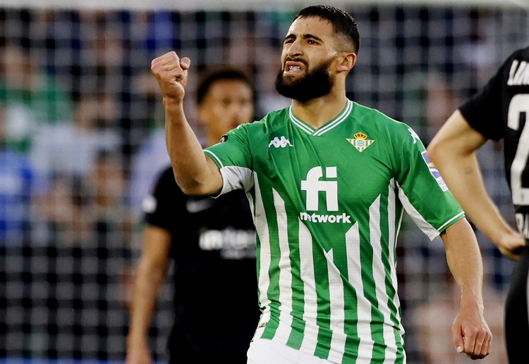 Nabil Fekir prepares as Real Betis face Valencia in the Copa del Rey finals