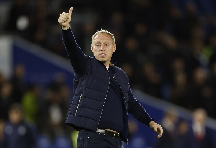 Nottingham Forest manager Steve Cooper to guide his team versus Arsenal in the Premier League