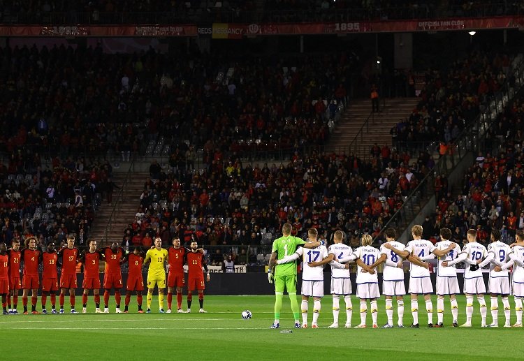 The match between Belgium and Sweden was called off at halftime with a score of 1-1