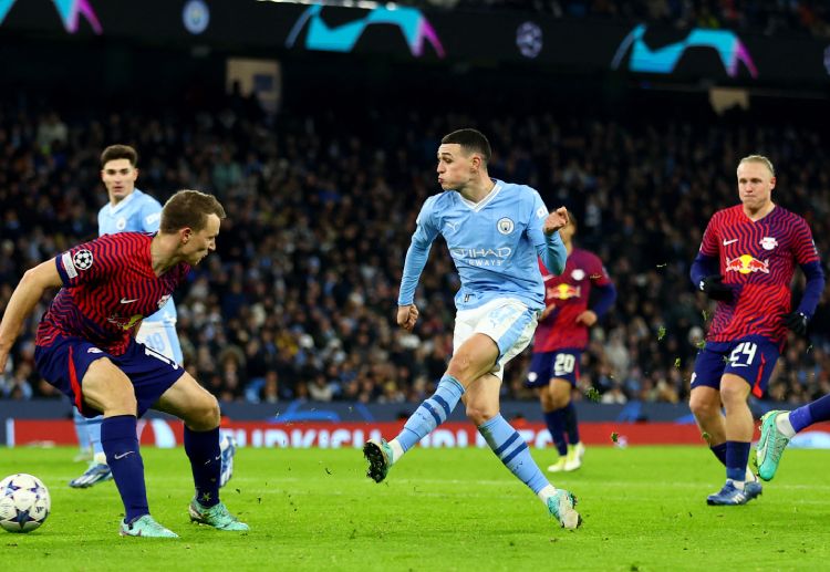 Phil Foden scored on the 70th minute of Manchester City's 3-2 draw against RB Leipzig