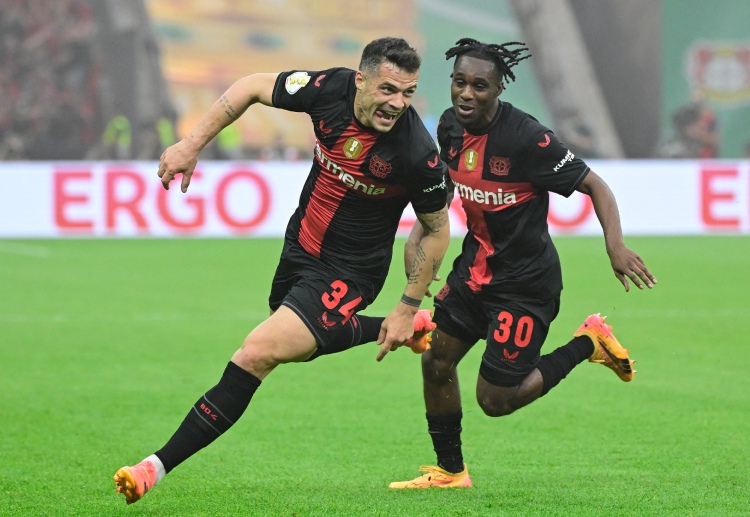 Granit Xhaka scored his first-ever goal in the DFB-Pokal as Die Werkself to beat Kaiserslautern and give his club the historic double crown