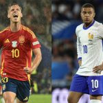 Dani Olmo and Kylian Mbappe are set to clash to advance to the Euro 2024 final