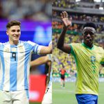 Argentina's Julian Alvarez and Brazil's Vinicius Junior are now preparing for their World Cup qualifiers match