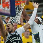 The Milwaukee Bucks are aiming to tie their NBA playoffs best-of-seven series against the Indiana Pacers at 1-1