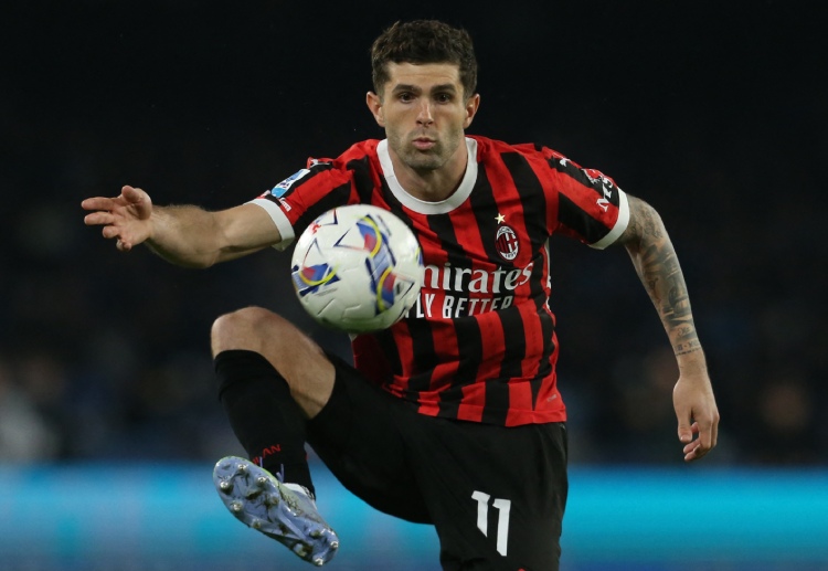 Pulisic will be ready to help lead AC Milan as they look to take charge against AS Roma in their next Serie A match