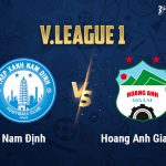 Nam Định đang dẫn đầu trên BXH V.League