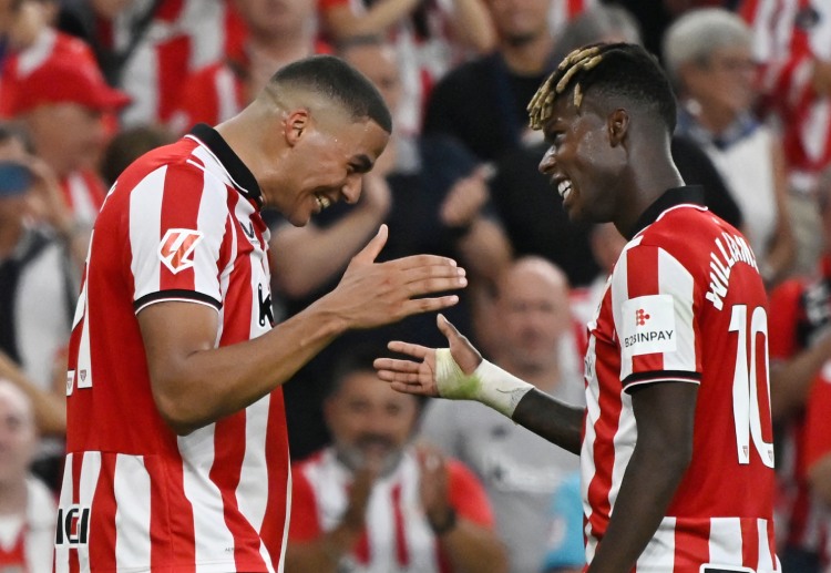 Maroan Sannadi marked Athletic Bilbao’s second goal with Nico Williams in their La Liga clash against Sevilla