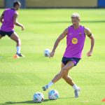 라리가 바르셀로나의 스타 로베르트 레반도프스키가 훈련에 참여 중이다.