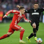 德国杯 拜仁小将莱纳特·卡尔展现惊人状态，这位17岁新秀连续三场比赛制造进球，并曾在欧冠面对阿森纳时攻入一球。