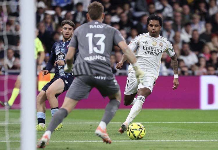 西甲联赛 皇马前锋罗德里戈替补出场仍未结束进球荒。