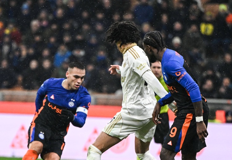 意甲联赛 劳塔罗头球破门,助国米扳平比分