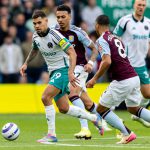 뉴캐슬의 브루노 기마랑이스는 토트넘 전에서 다리를 절며 교체되었고 애스턴 빌라와의 FA컵 출전이 불투명하다.