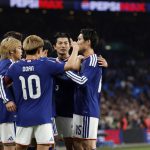 世界杯 日本队在温布利球场进行的一场国际友谊赛中以1比0击败英格兰，历史上首次战胜对手。